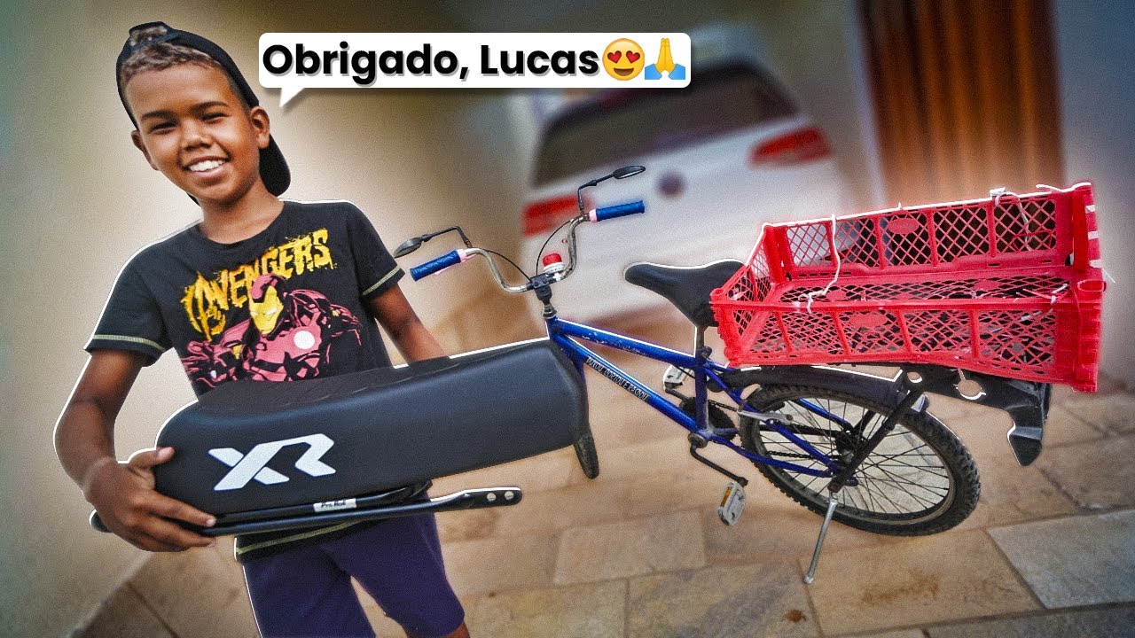 COMPREI BANCO DE MOBILETE PARA A BIKE DO JAN DE 12 ANOS