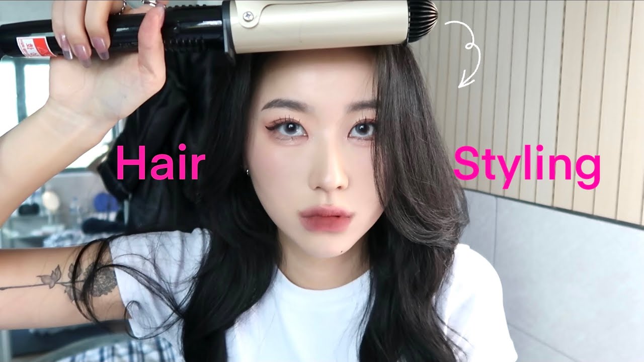 簡単5分！誰でも出来る巻き髪講座💇‍♀️누구나 쉽게 할 수 있는 5분 헤어스타일링!!!!