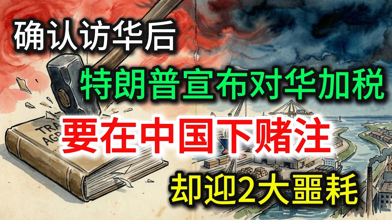 确认访华后，特朗普宣布对华加税！要在中国下赌注，却迎2大噩耗