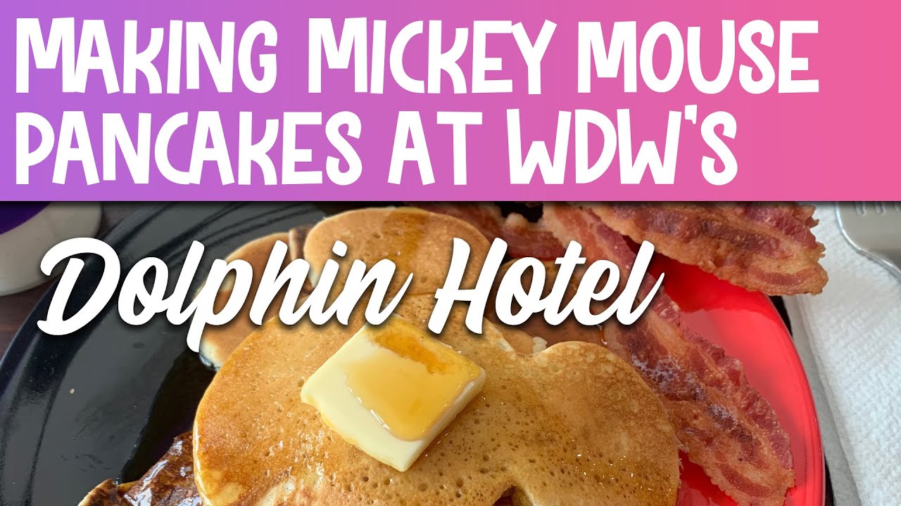 Making Mickey Mouse Pancakes from Fresh Mediterranean Market at Dolphin Hotel Disney