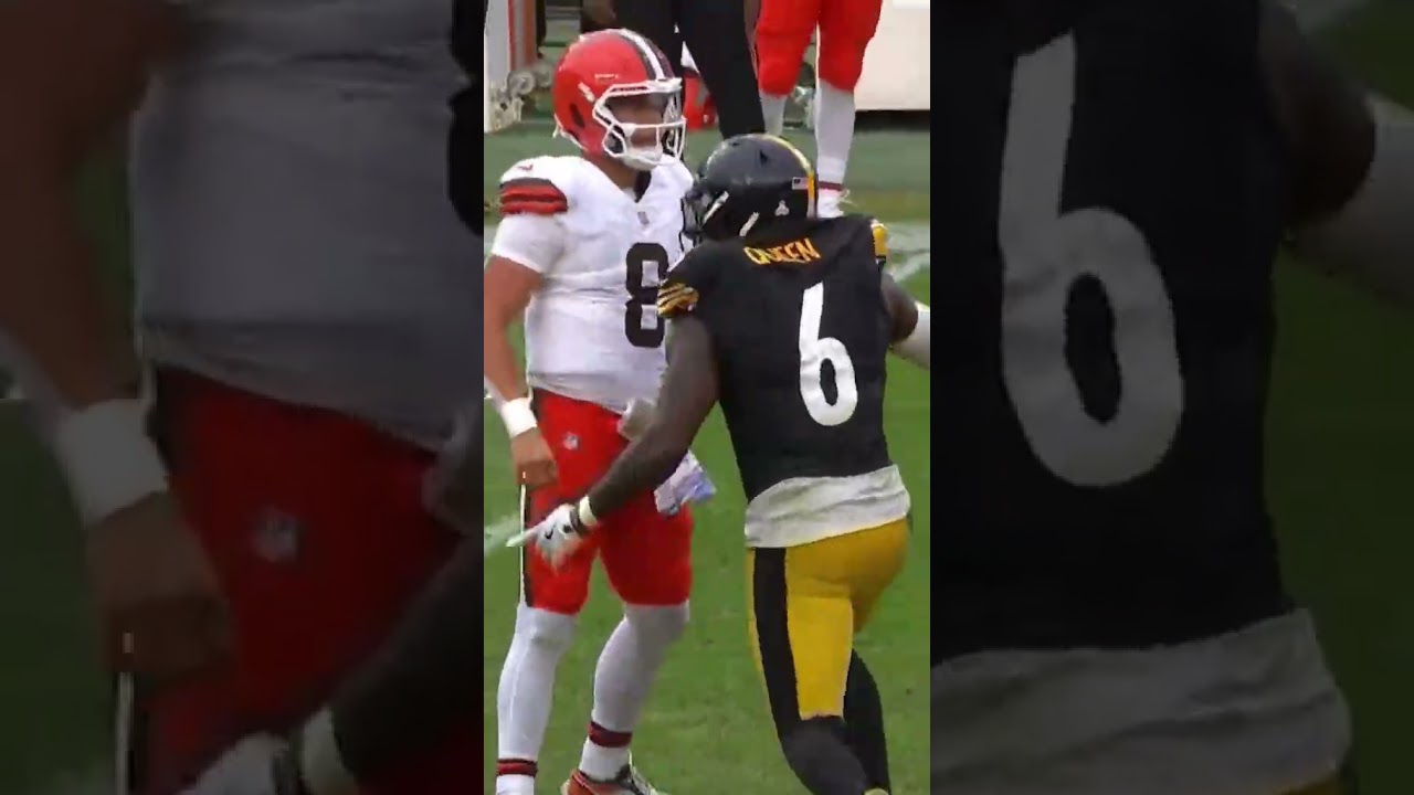 Dillon Gabriel after the hit from Patrick Queen #nfl #browns