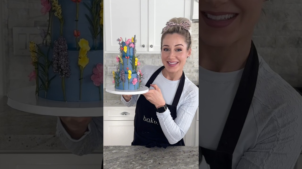 Mini Tiered Cake FAIL? Why My Buttercream Changed Color | Cake Decorating Tips!