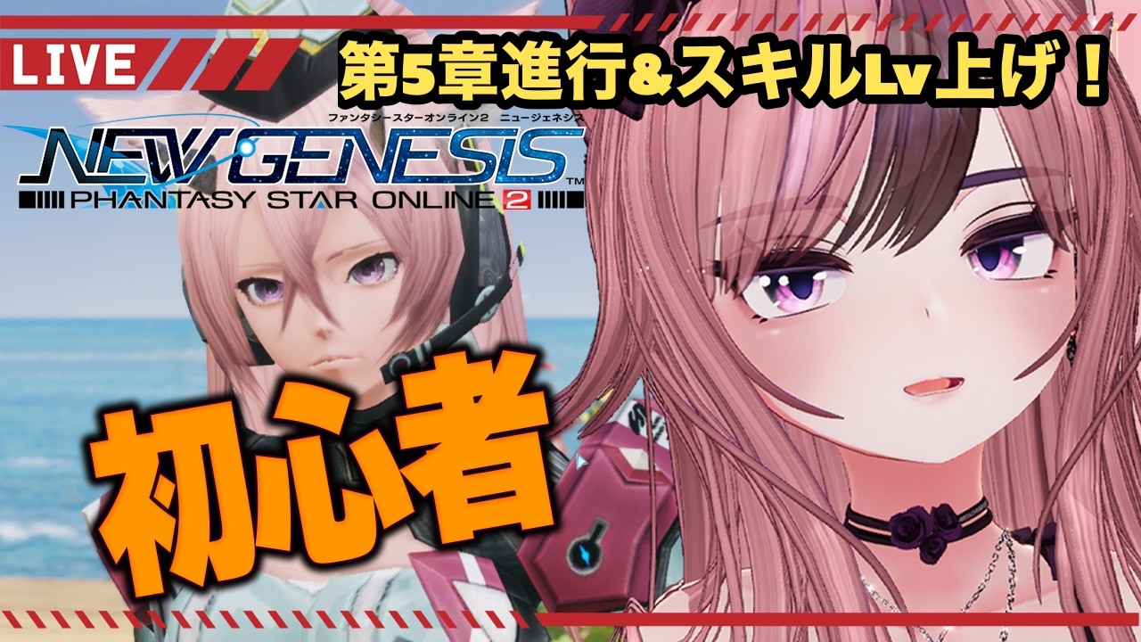 【#PSO2NGS￤SHIP4：撮影推奨ブロック】初心者🔰楽しみながらストーリー第5章進行&スキルレベル上げ！【#新人Vtuber】
