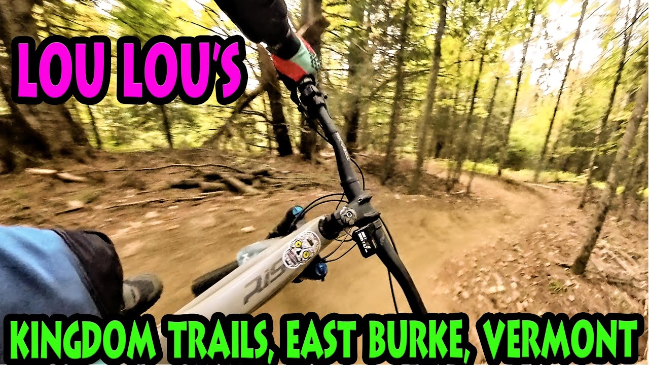 LOU LOU'S - For Beginner Flow MTB Trail in Kingdom Trails VT #subscribe #mtb @insta360