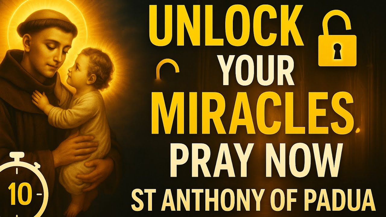 🙏5-MINUTE MIRACULOUS PRAYER TO ST ANTHONY OF PADUA |POWERFUL HEALING & IMMEDIATE RENEWAL - PRAY ONCE