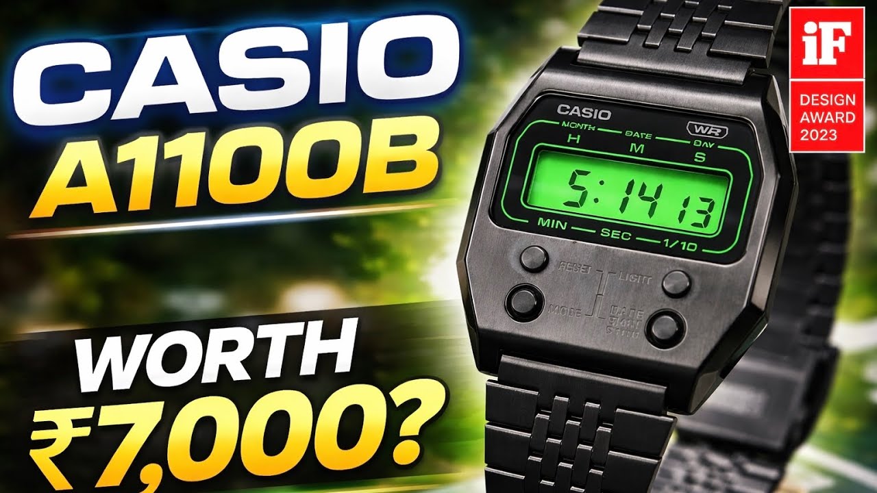 The iF Design-Winning Casio A1100: 1970s Wearable Art is Back ⬛