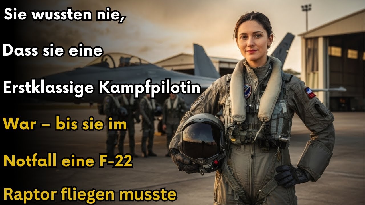Sie war heimlich Top-Pilotin &ndash; bis ein Notfall sie zwang, eine F-22 Raptor zu fliegen