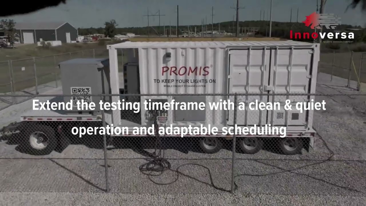 Intelligent Site Commissioning with PROMIS, Innoversa's Mobile Energy Storage System.
