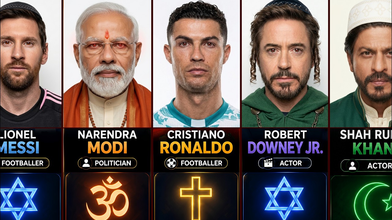 🌍 100 Famous People and Their Religions