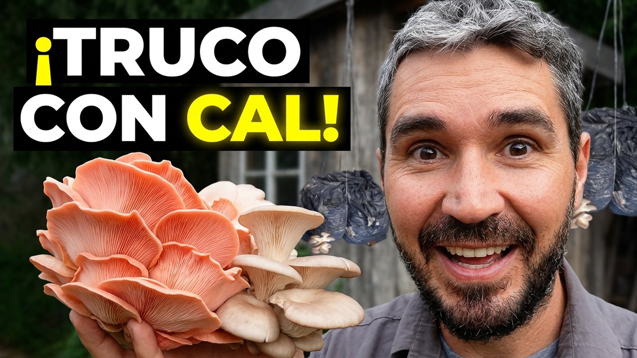🍄 Cultiva HONGOS COMESTIBLES en CASA ✅ Utiliza CAL para PASTEURIZAR - MÉTODO SIMPLE y EFECTIVO.