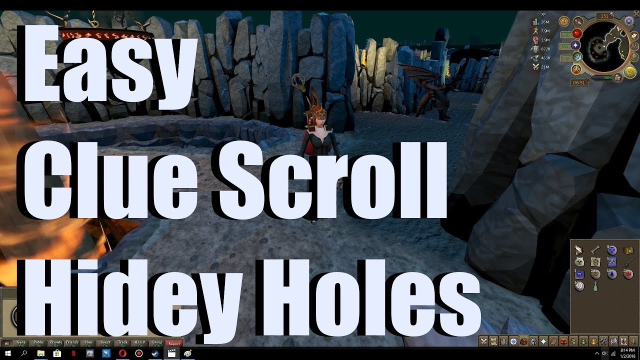 (RS3) Runescape Update: 2018 Clue Scroll Overhaul - Easy Clue Scroll Hidey Hole Locations & Items