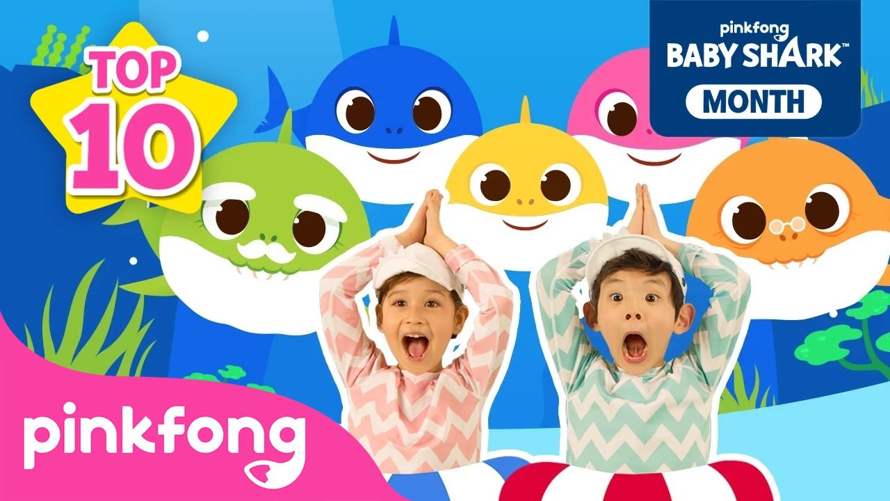 🦈 [Shark Month Aug] 10 Years of the BEST Baby Shark Dance | Time Doo Doo Doo Flies | Pinkfong