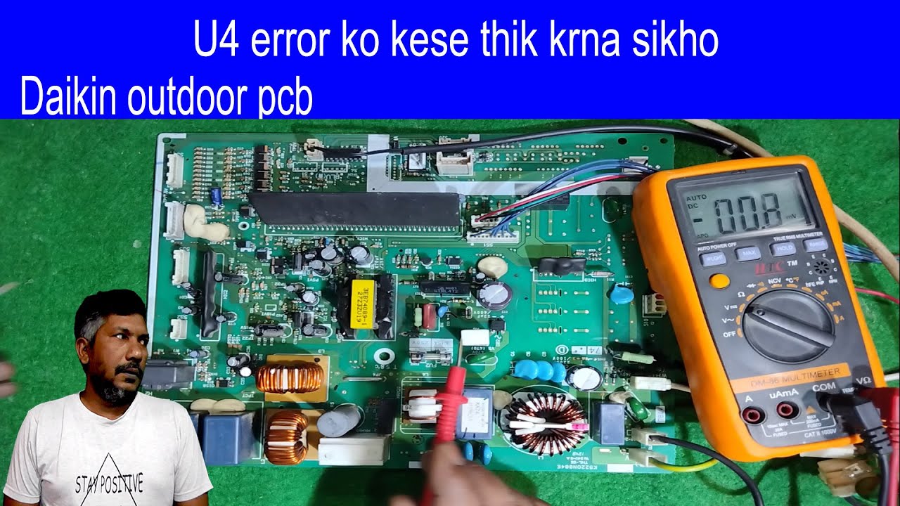 U4 error Daikin inverter AC communication