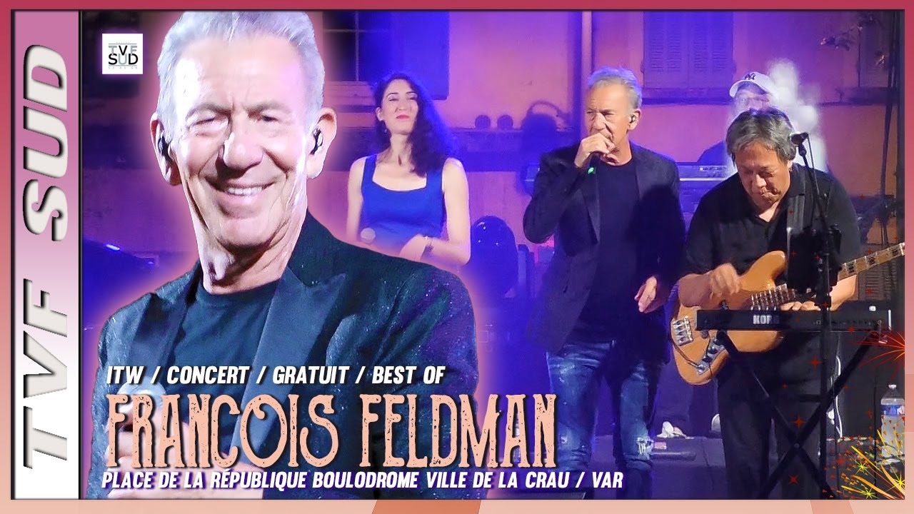Ville de La Crau / VAR / François Feldman et ses musiciens ont chanté ses tubes et son album Piano.