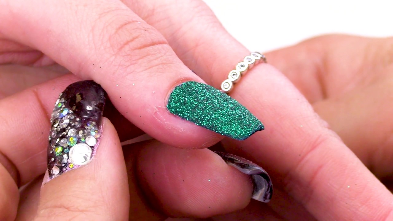 Nail Art Effet Sucre Pailleté