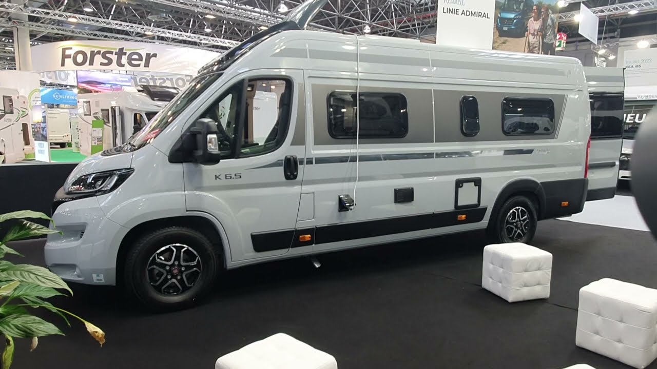 Nautical style Italian campervan.  Mobilvetta Design Admiral 6 5