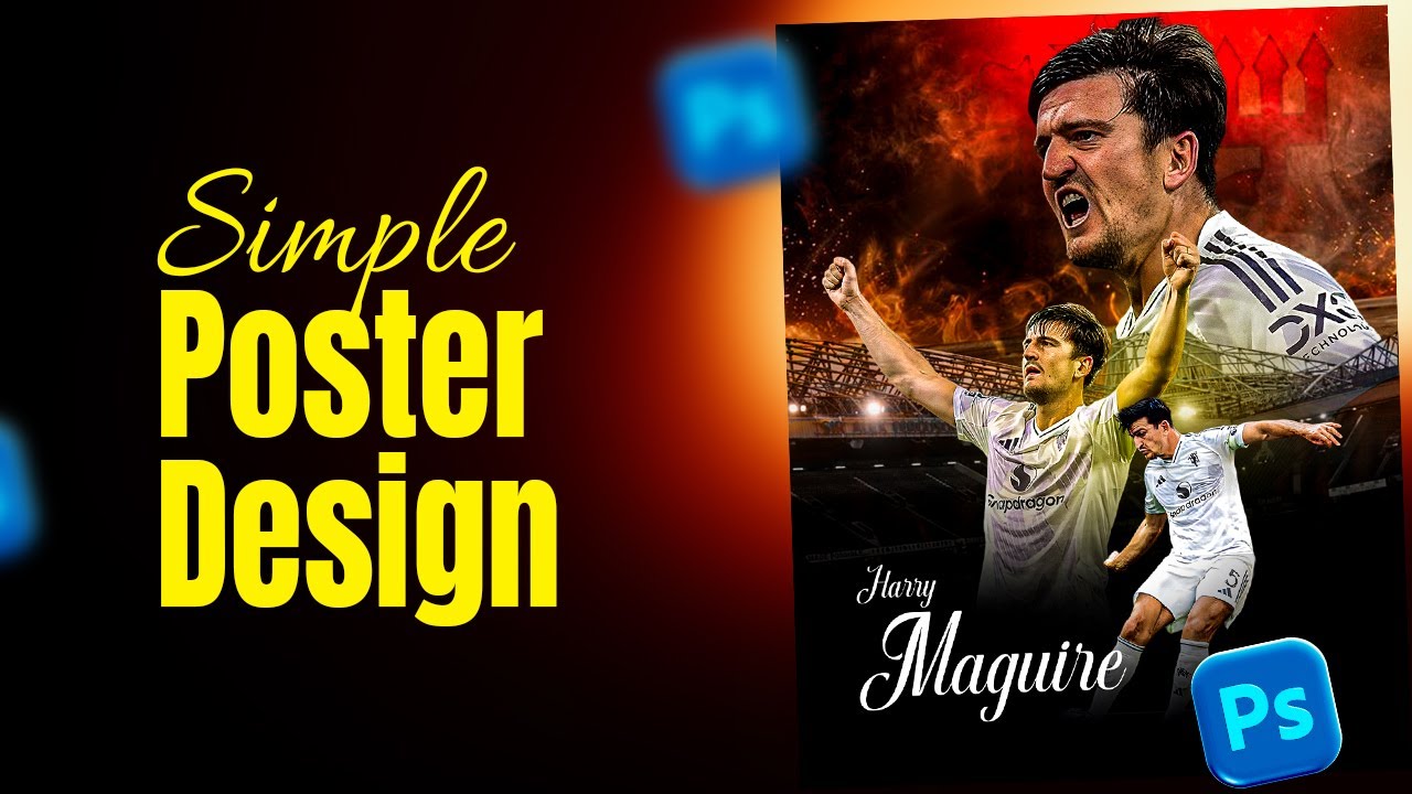 Simple Football poster design