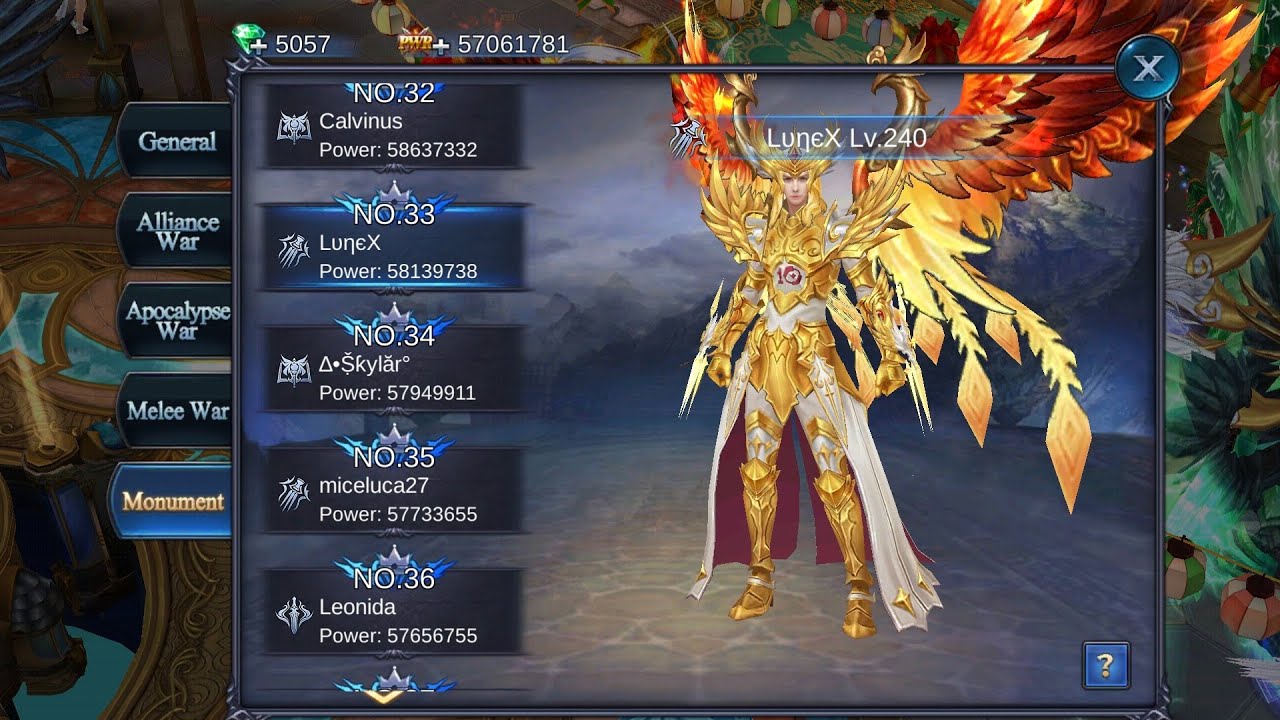 Goddess Primal Chaos Arms Race 
