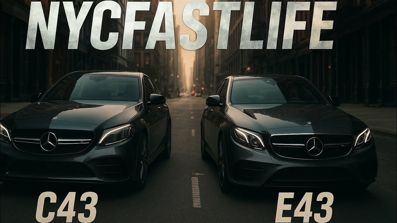 AMG E43 VS C43 DRAG RACE!