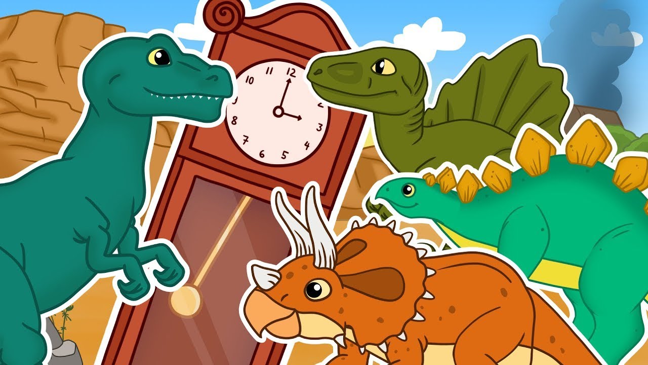 Tick-Tock, Dino O’Clock! | Nursery Rhymes & Kids Songs | Animal Time