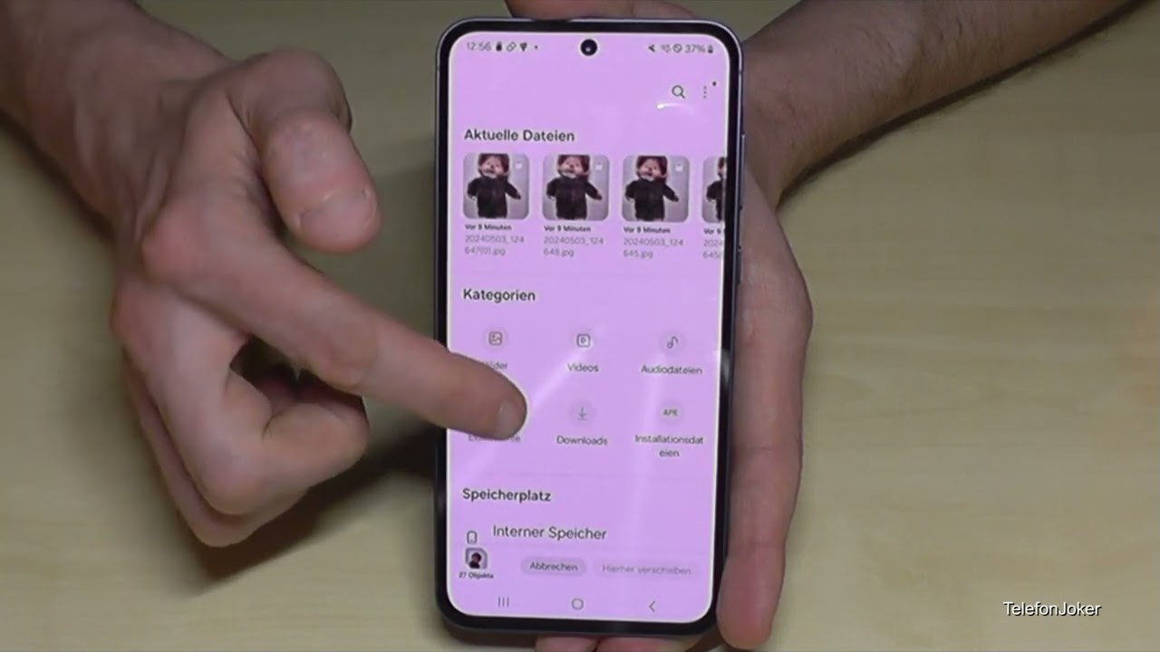 Samsung Galaxy A55 5G: Wie überträgt man Daten auf die SD-Karte?