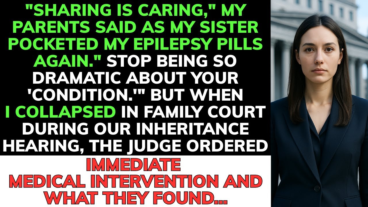 My Sister Stole My Medication—Parents Said I Was Selfish. Then I Had A Seizure In Front Of The Judge
