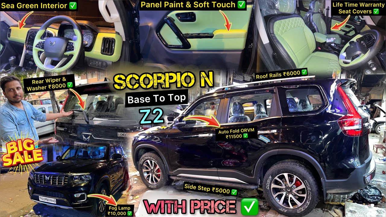 Scorpio N Z2 Base To Top Modification With All Price ✅ Scorpio N Z2 Modified