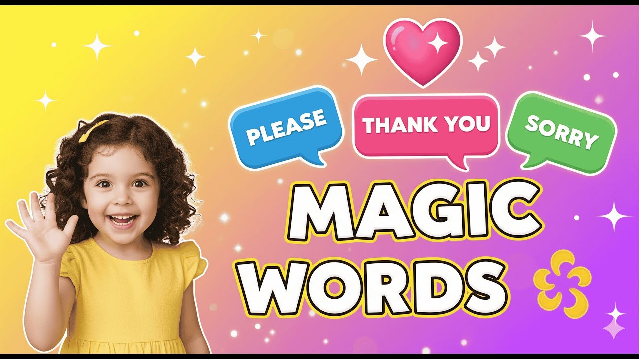 Magic Words for Kids ✨ Please, Thank You, Sorry & More | Learn Good Manners for Children