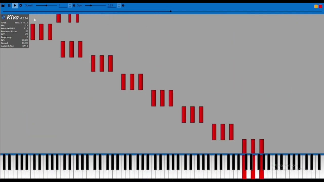 [MIDI] sequel to 9999 BPM to 1 BPM - My version | 92,829 notes