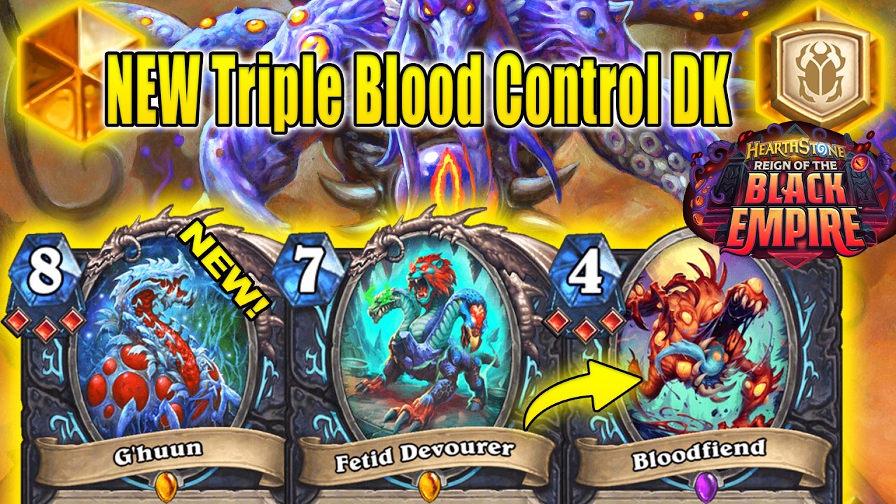 NEW Triple Blood Control DK Deck Is CRAZY Fun And Strong At Black Empire | Hearthstone