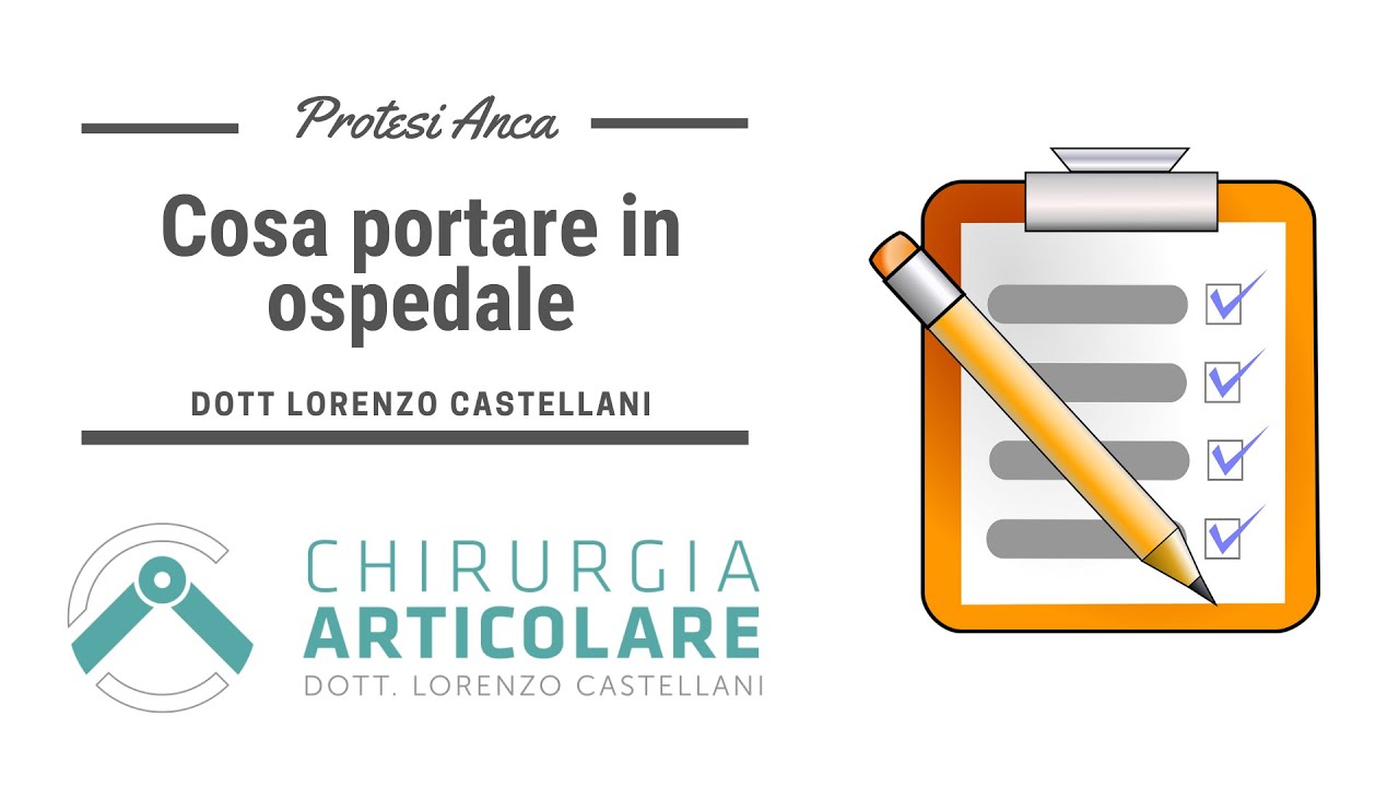 Cosa portare in ospedale il giorno dell'intervento di protesi