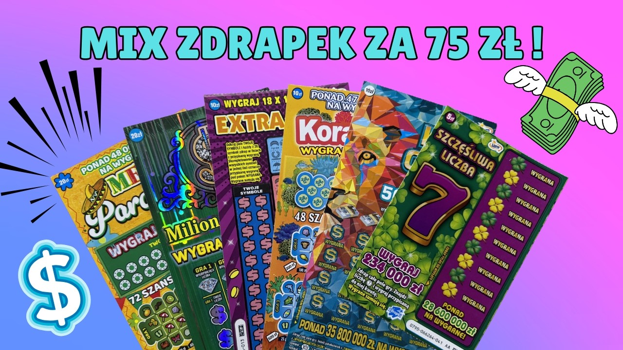 ZDRAPKI LOTTO 🍀 PIĄTKOWY MIX ZDRAPEK.. SZOK ! 😮 💸 🙉 #lottery #zdrapki #scratchcards #lotto