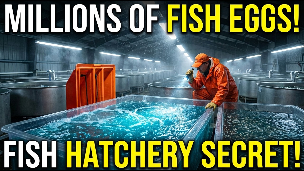 🐟Millions of Fish Eggs Hatching Inside Industrial Hatcheries | Full Fish Farming Process #Explained🌊