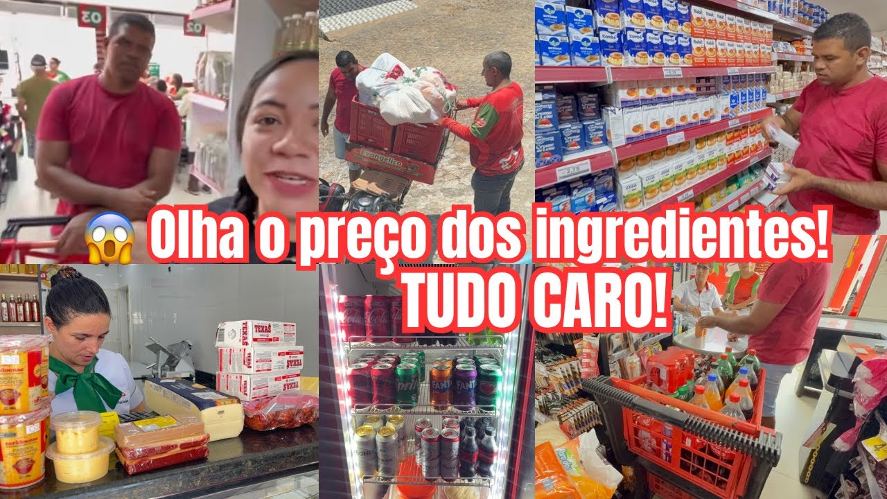 FUI ÀS COMPRAS PRA LANCHONETE 😱 Olha o preço dos ingredientes!