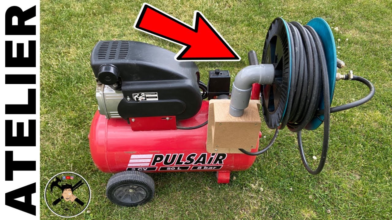 Fabriquer un enrouleur tuyau d'air pour compresseur - Brico seb