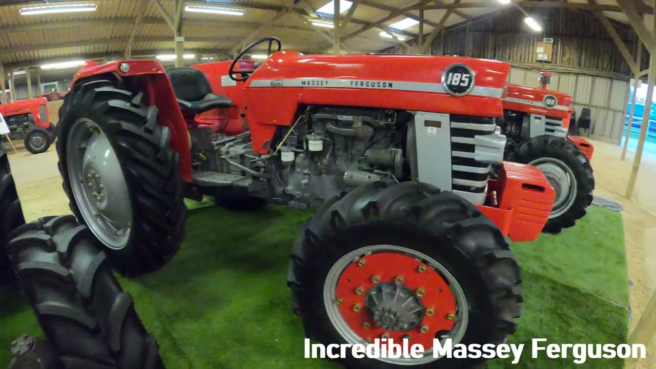 1975 Massey Ferguson 185 4WD 4.1 Litre 4-Cyl Diesel Tractor (75 HP) The Newark Tractor Show 2025