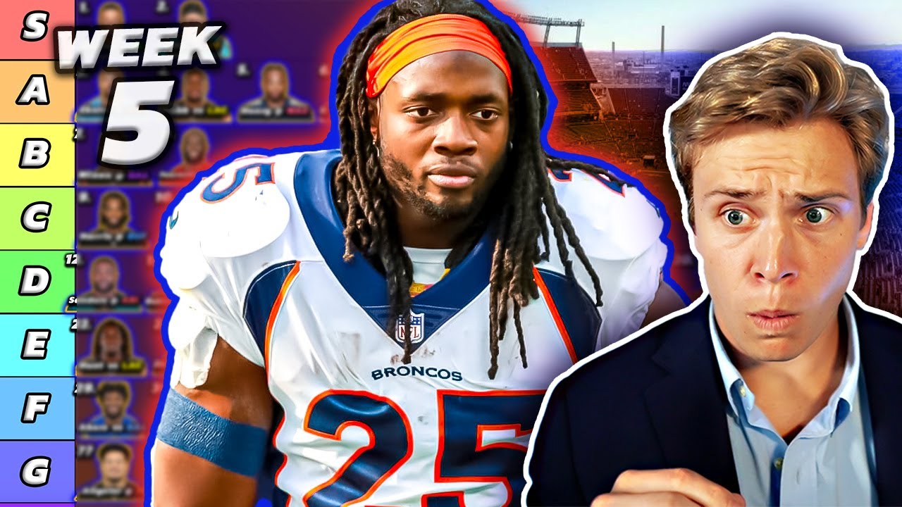 Top 30 Running Back Rankings & Tiers | Week 5 Fantasy Football