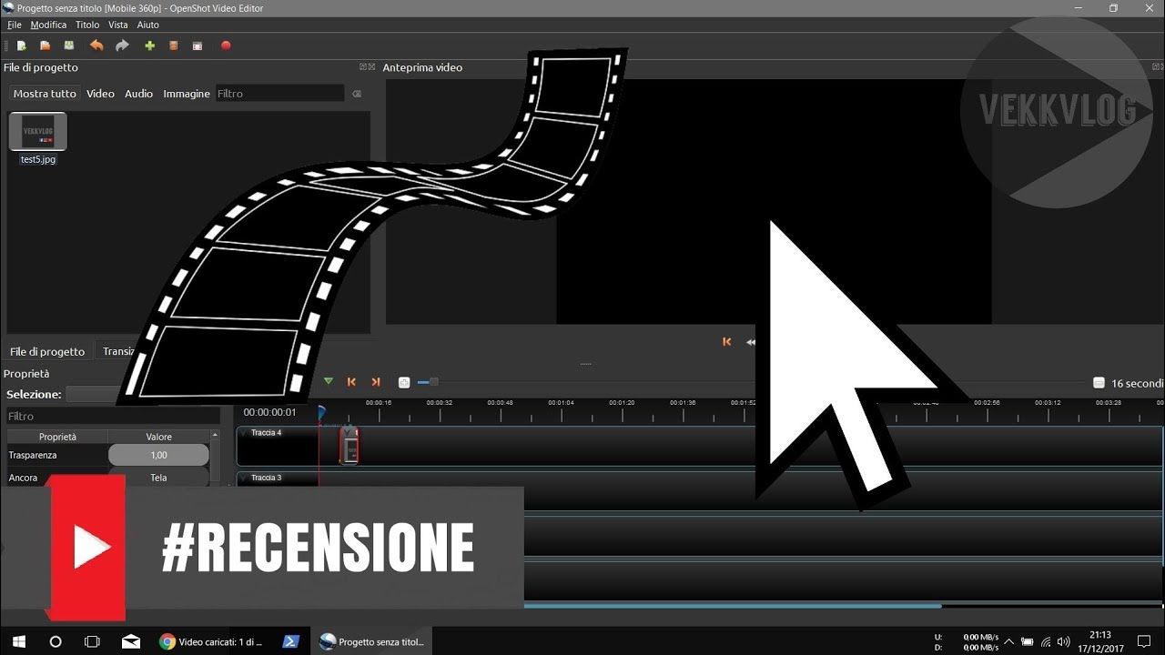 Guida tutorial in italiano al miglior programma gratuito per editare video - OpenShot ITA
