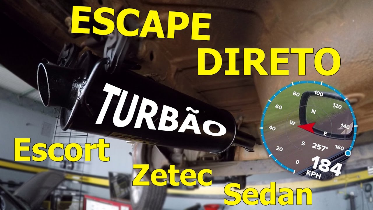 Escape Direto!? Abafador Turbão! Escort Zetec Sedan