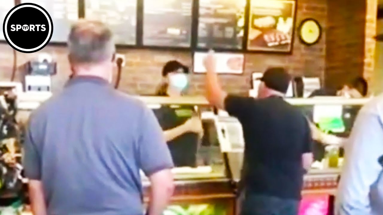 Anti-Mask Subway Customer Screams 