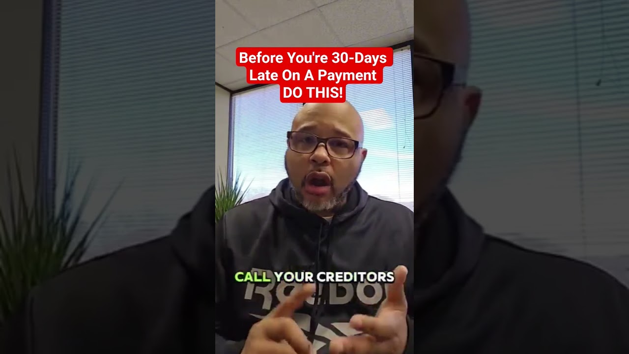 ✅️ Before You're 30-Days Late On A Payment DO THIS! #shorts #short #shortvideo #credit