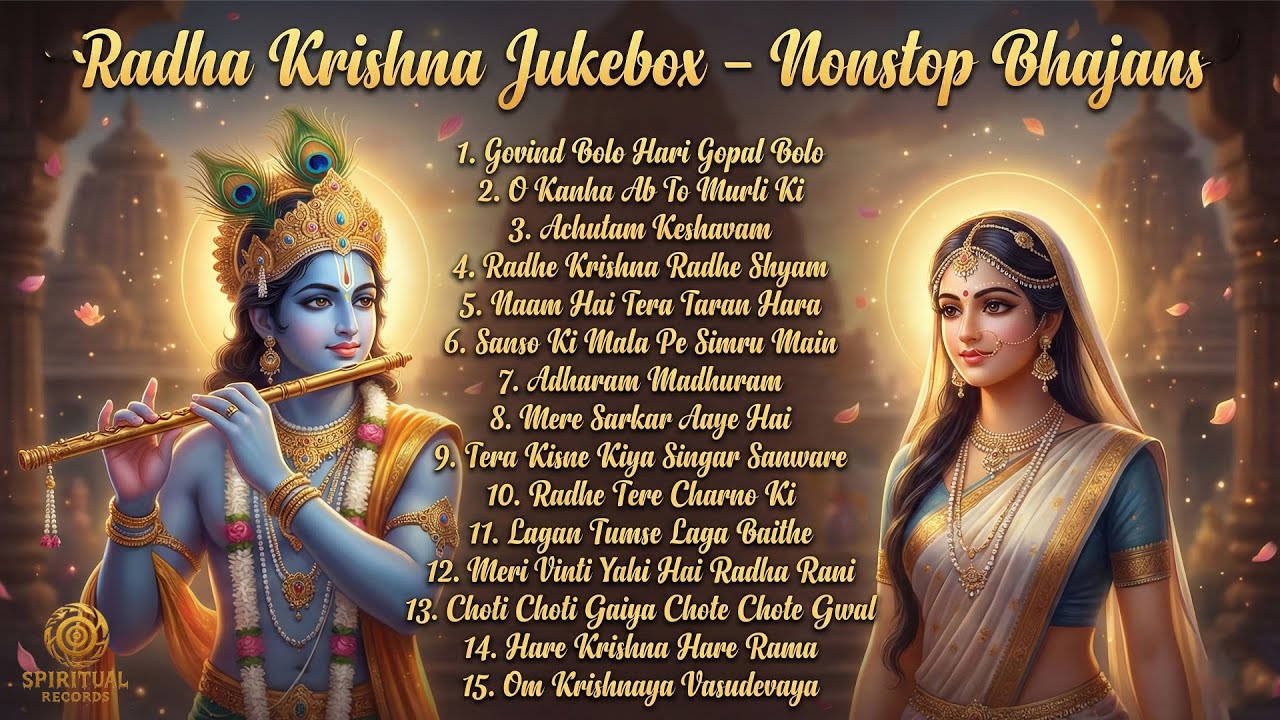 🌼 Nonstop Krishna Devotional Songs | Morning Bhakti Jukebox | 15 Soothing Bhajans for the Soul 🙏