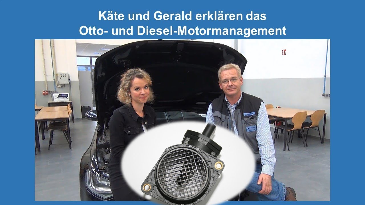 K&auml;te und Gerald erkl&auml;ren den Luftmassenmesser im Otto-Motormanagement
