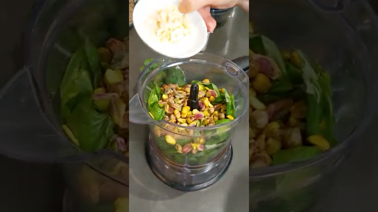 Homemade Pesto Sauce | Prep and Blending Start