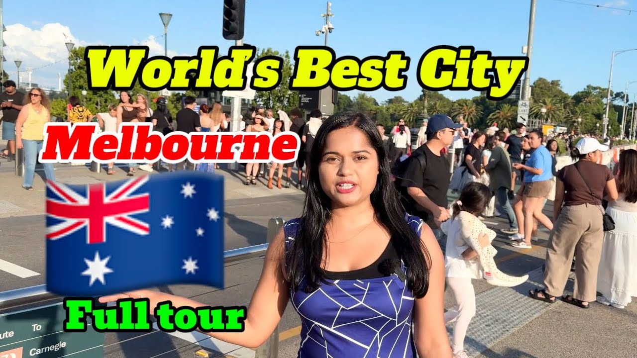 ऑस्ट्रेलिया का सबसे खूबसूरत शहर #australia #melbourne #walkingtour #viral #highlights #trending 