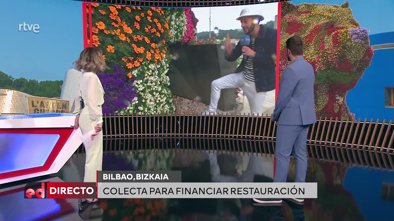 El interior nunca visto de 'Puppy', el perrito del Guggenheim - 'España Directo' TVE