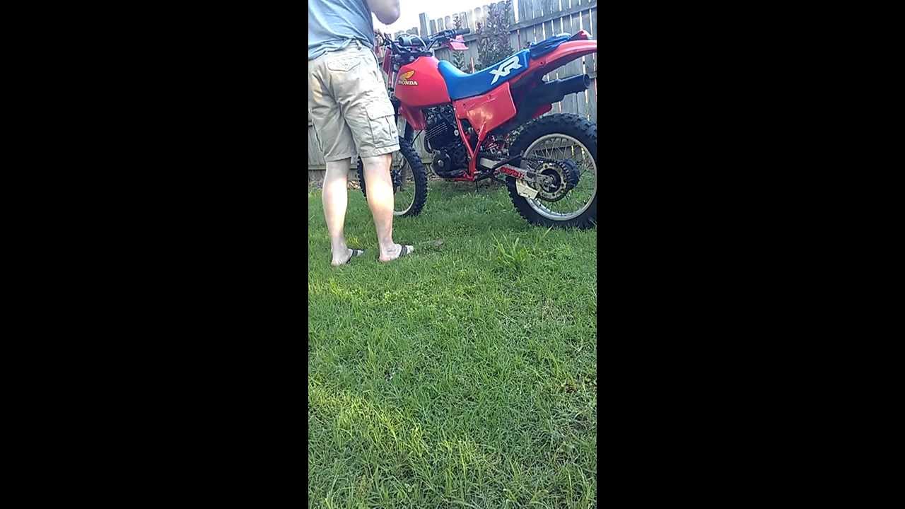 xr350r starting.3gp