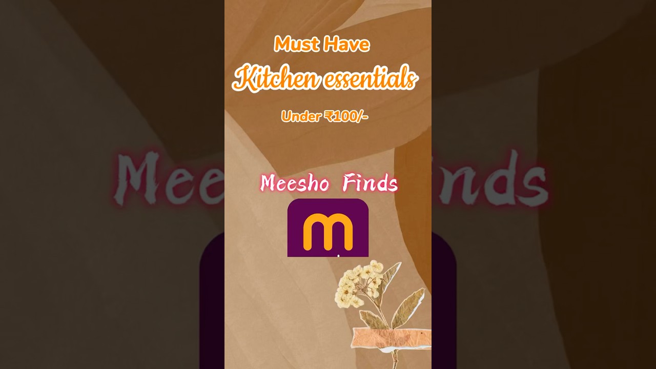 Meesho kitchen essentials 👩‍🍳 under ₹100/-  