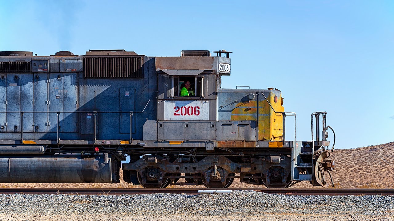 Justin Trackside - Trona Railway in Ridgecrest, CA - December 29, 2020