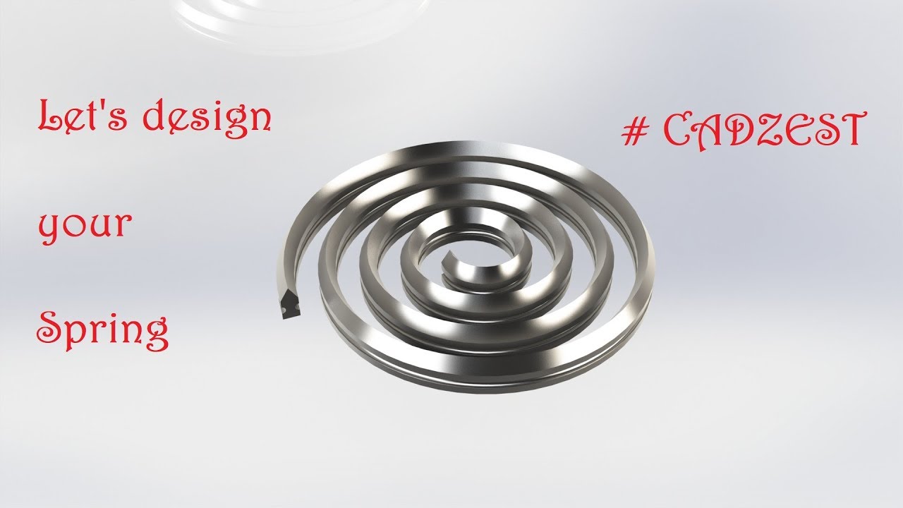 Spiral Spring In Solidworks | Tutorial #23